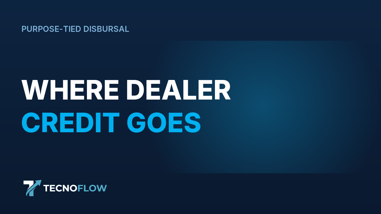 Where does dealer credit go?